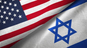 american flag along with israeli flag