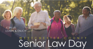 group of senior citizens at senior law day