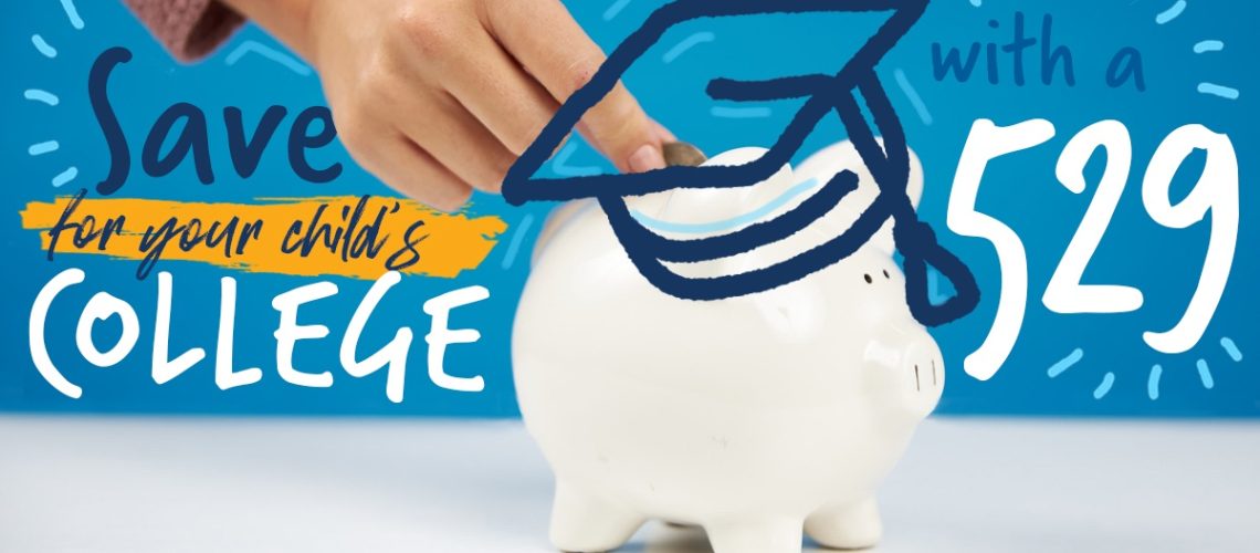 piggy bank for 529 savings plan